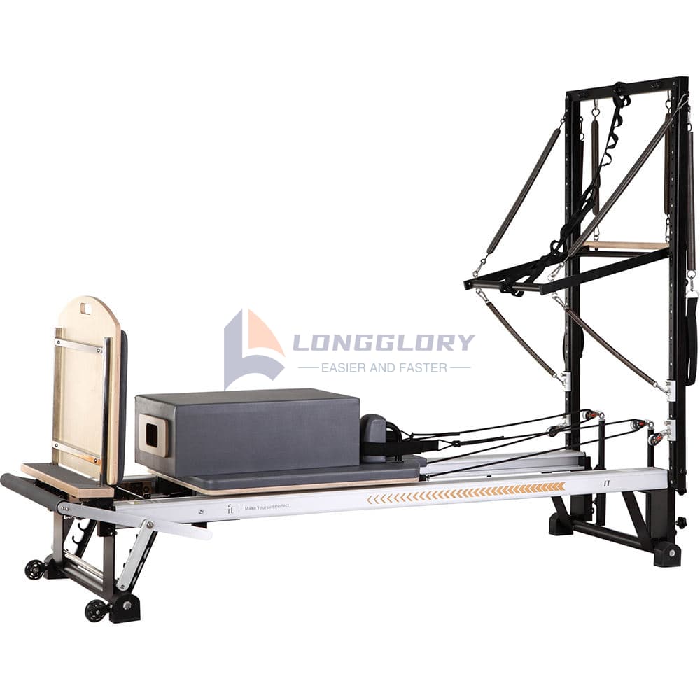 Aluminum Pilates Reformer With Half Tower